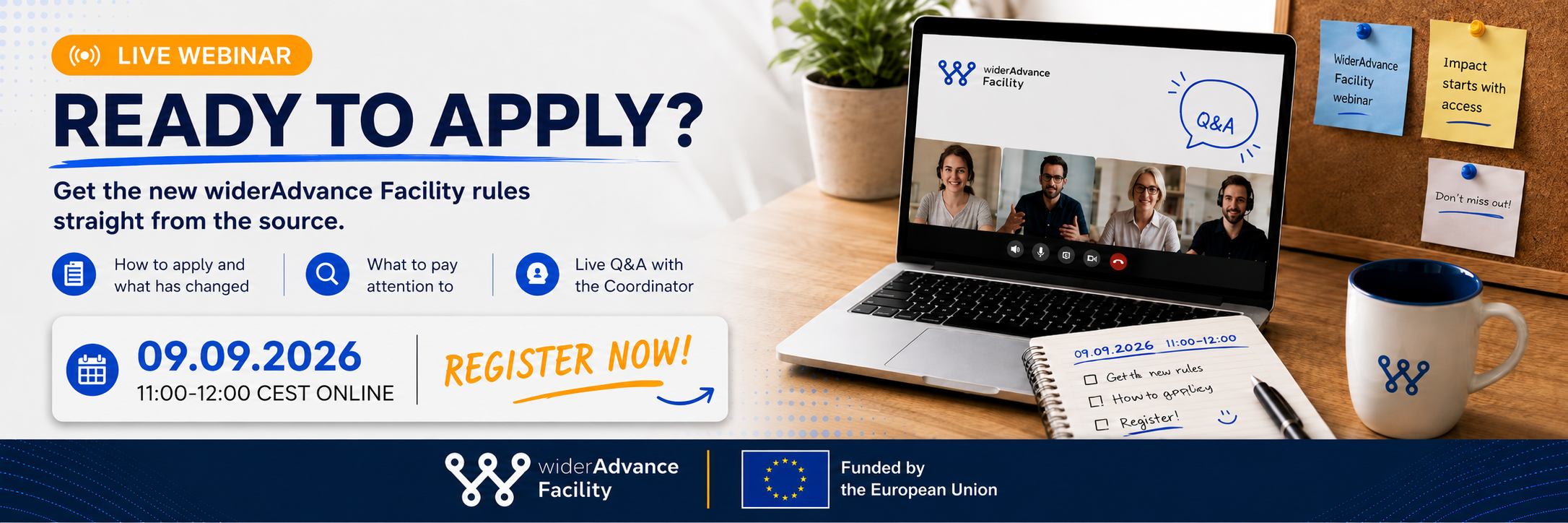 How to apply to the widerAdvance Facility
